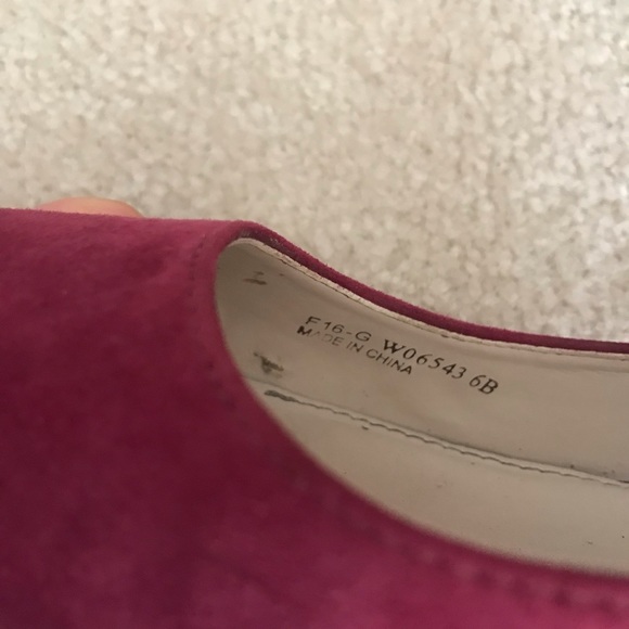Cole Haan Magenta Suede Pumps - Picture 9 of 9
